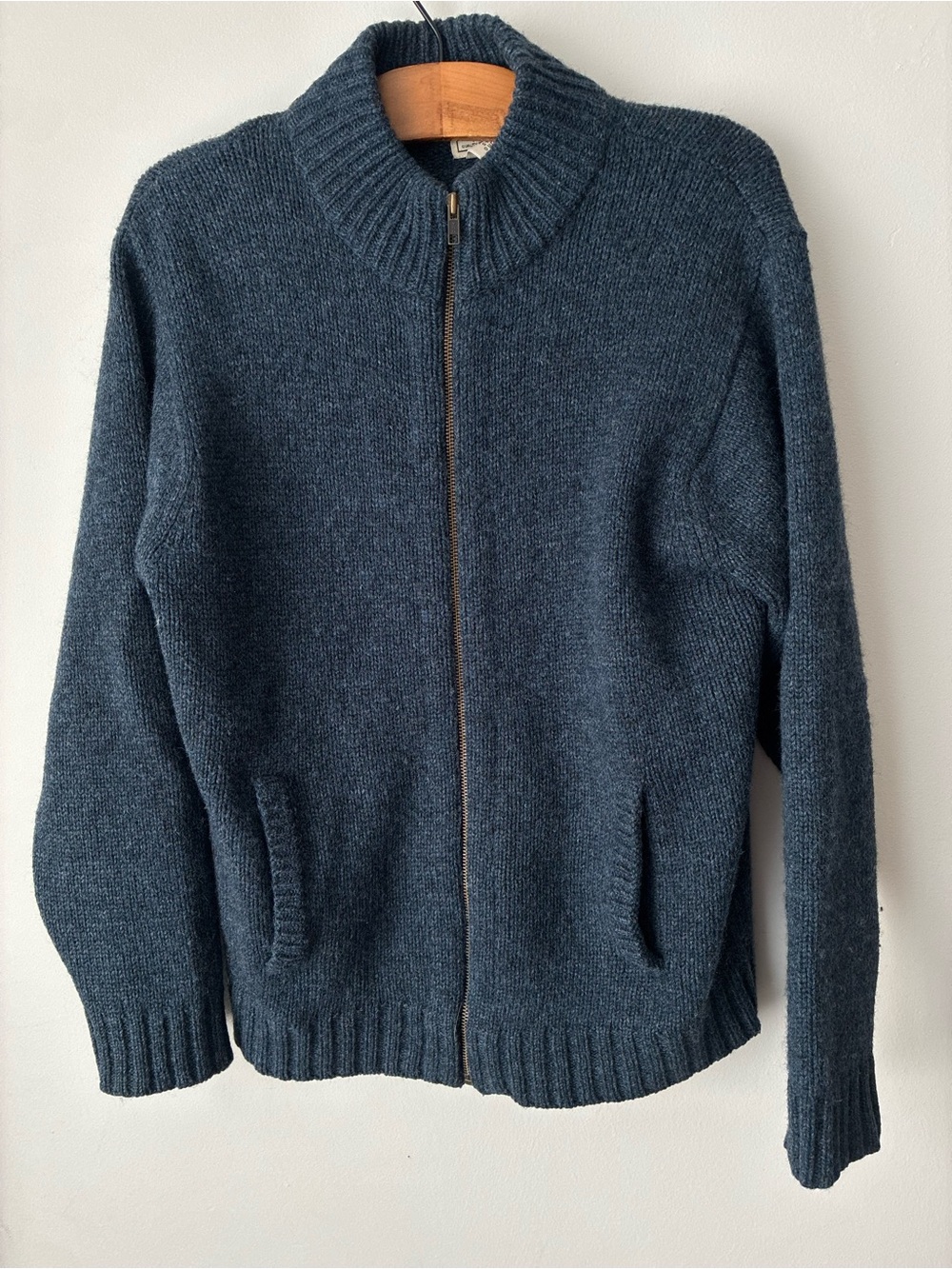 L.L. Bean Sweater Men’s Small 100% Wool Full Zip